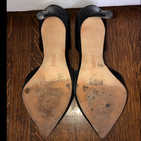 Vince Camuto Patent Leather/suede High Heels 4" - Picture 5 of 6